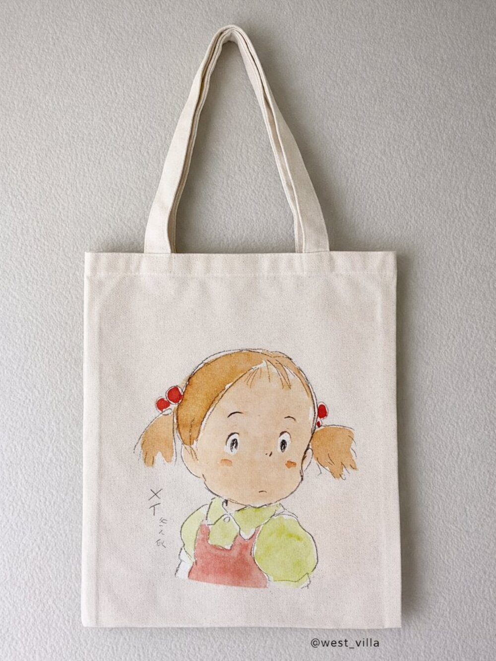 Mei Kusakabe My Neighbor Totoro Thick Canvas Tote Bag